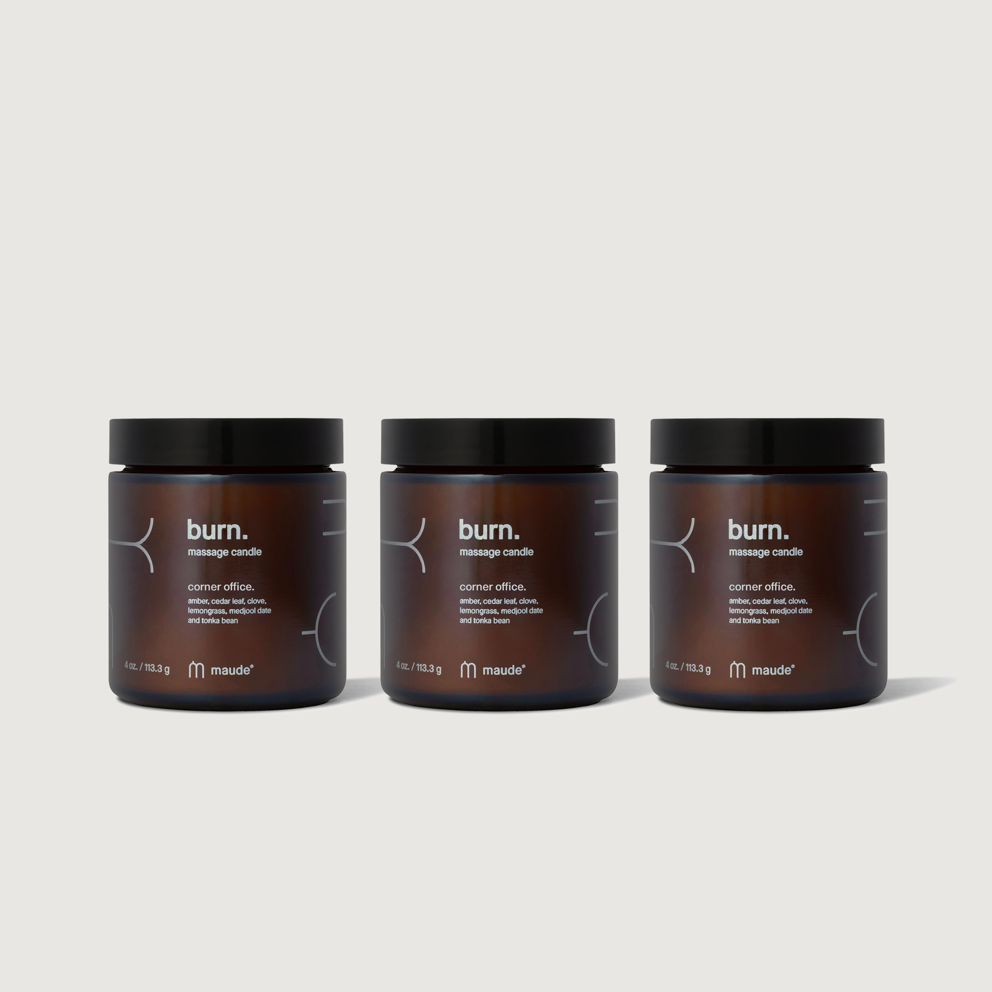 massage candle#4 oz. / 3x