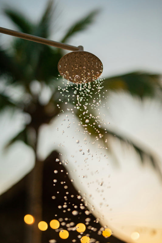 the sensual benefits of a cold shower.